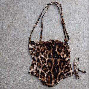 SHEIN small leopard cheetah crop top. Never worn